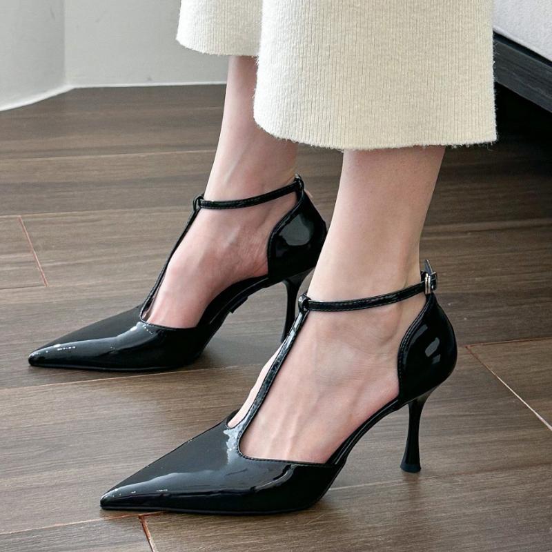 Fashion Women High Heels Sandals Pointed Toe Heeled Slippers Designer Woman Shoes 2025 Summer New Stilettos Pumps Sexy Chaussures Femme