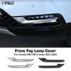 Upgrade Car Decoration Front Fog Lamp Cover For Honda HRV HR-VVezel - Black Chrome Silver Exterior Decoration