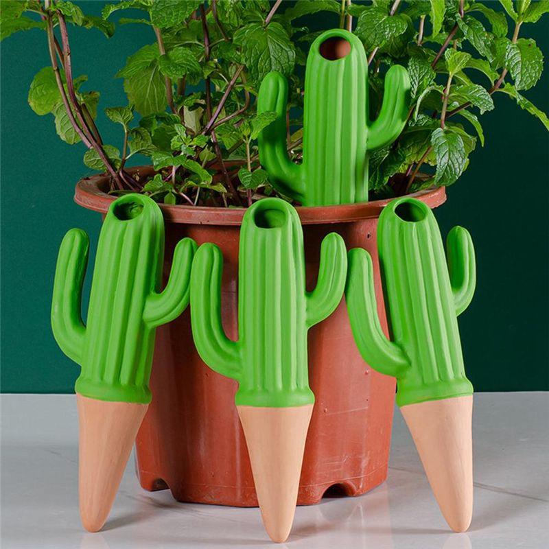 M-Modern-Cactus Shape Automatic Drip Irrigation Watering System Plant Dripper Garden Plant Watering Device