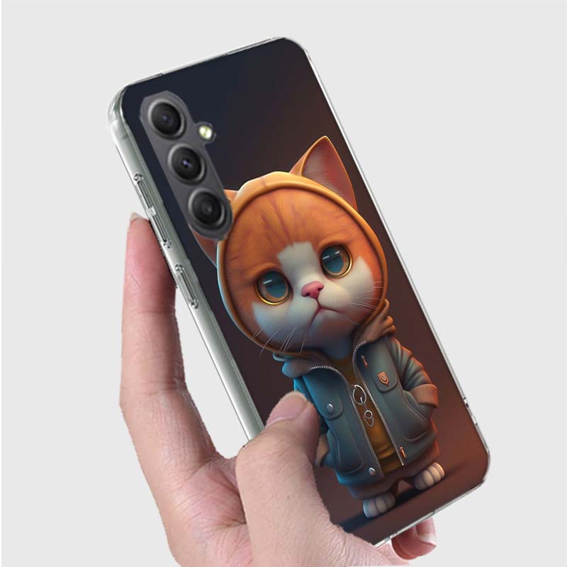 Monkey Frog Pig Cow Bird Cat Animal Phone Case for Samsung A16 A26 A36 A56 A17 A37 A57 A07 A06 A02S A03 A04S A05S Galaxy Note 20
