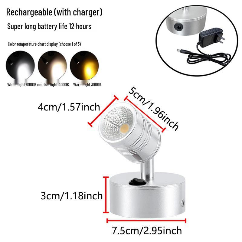 Wireless Jewelry Display Spotlight with Battery