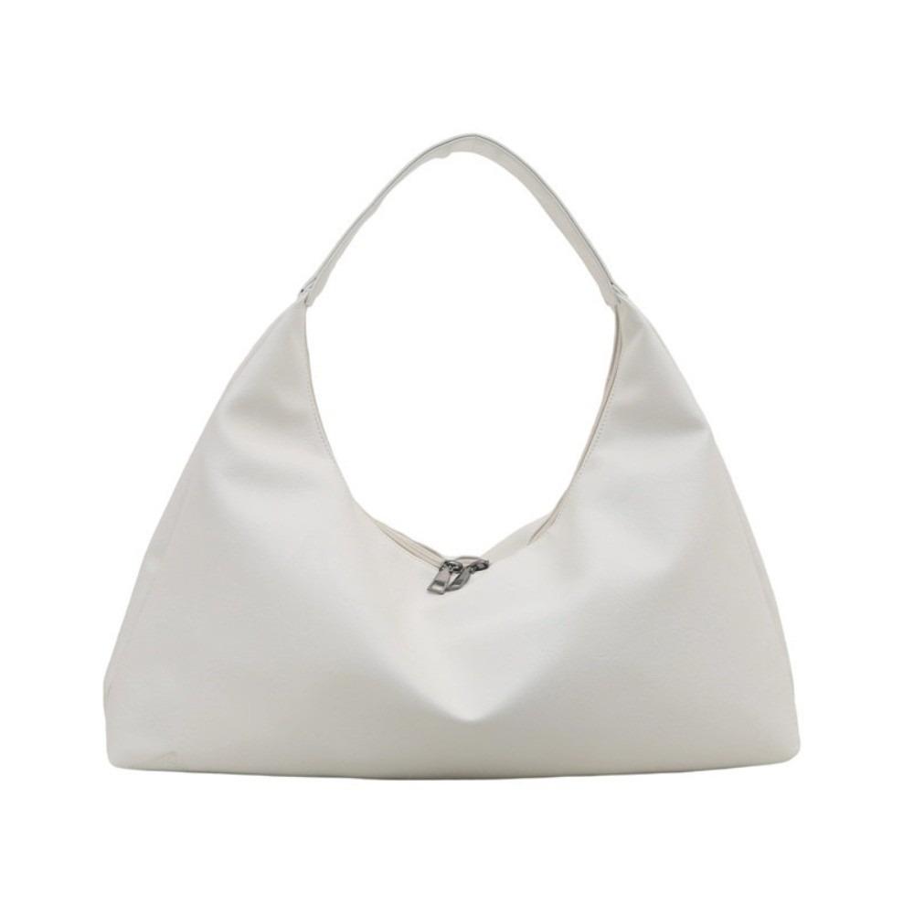 Leisure Soft Leather Tote Bag Vintage Women's Armpit Bag Trendy Large Shoulder Bag  Girls