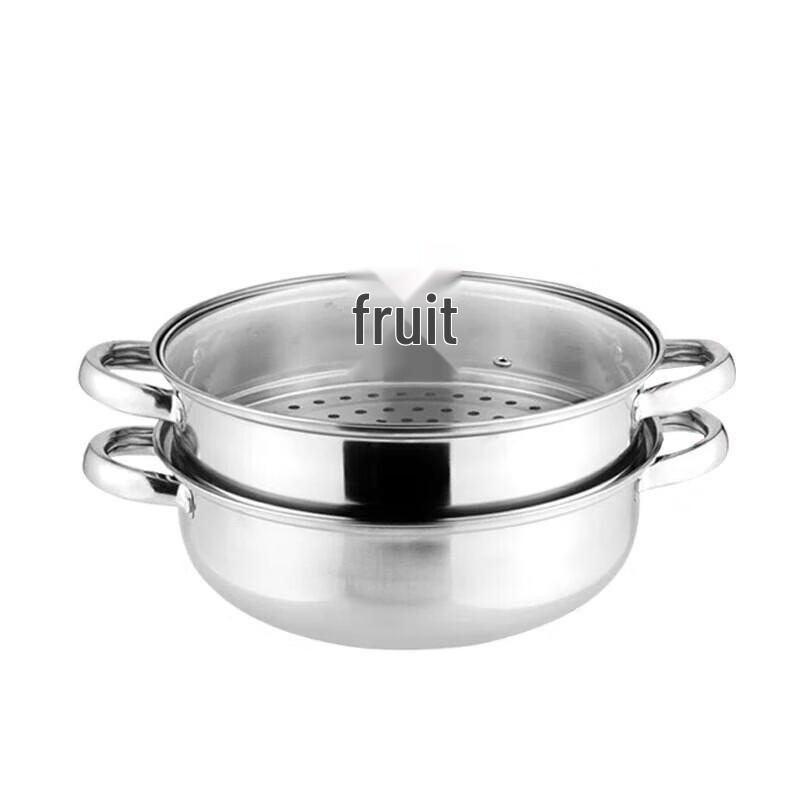 

Lecchu 28cm 410 Stainless Steel Double Layer Steamer Hot Pot