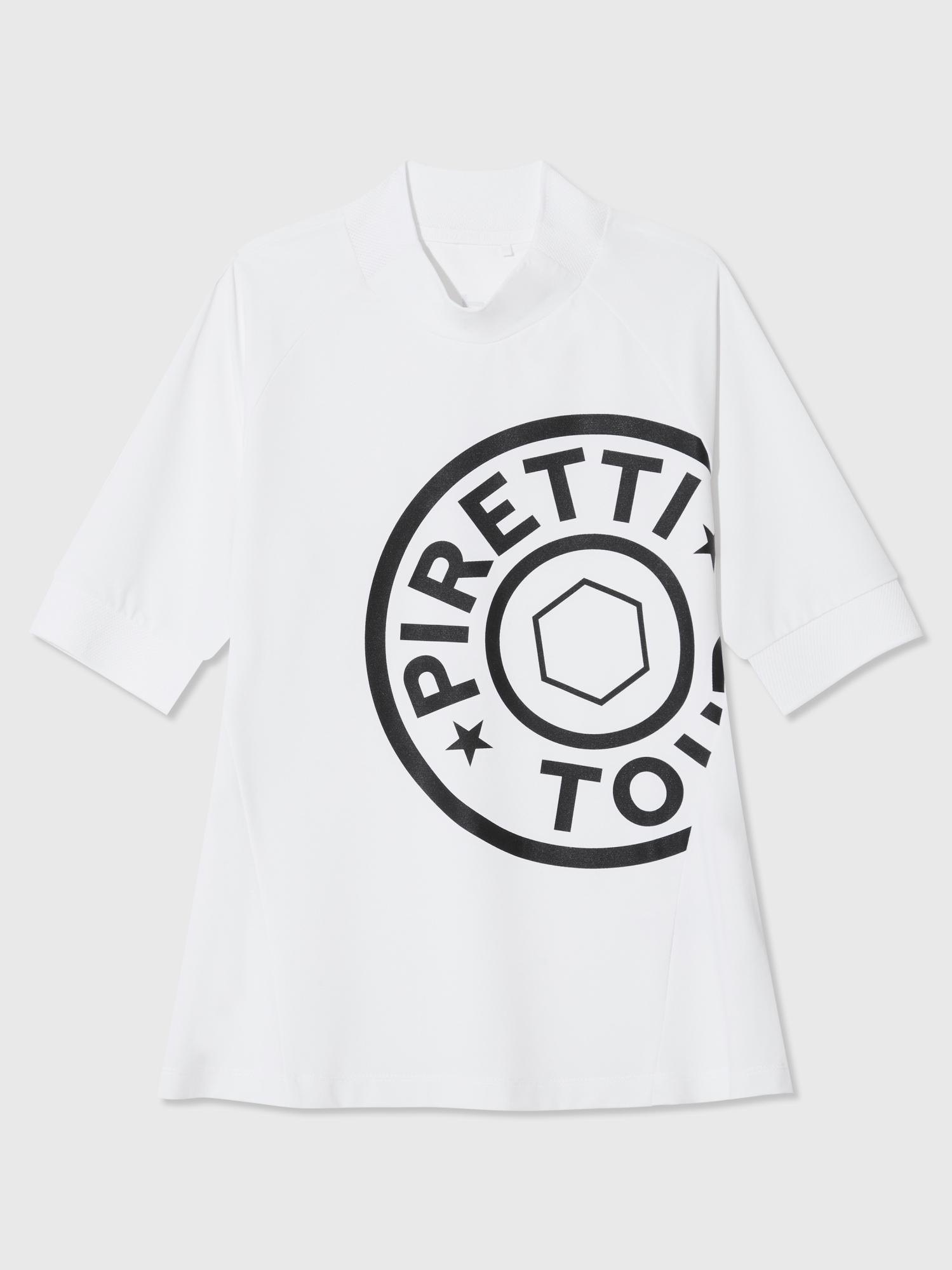 Pireti Elite Mock Neck Short Sleeve T-Shirt W_White White/03(M(95))