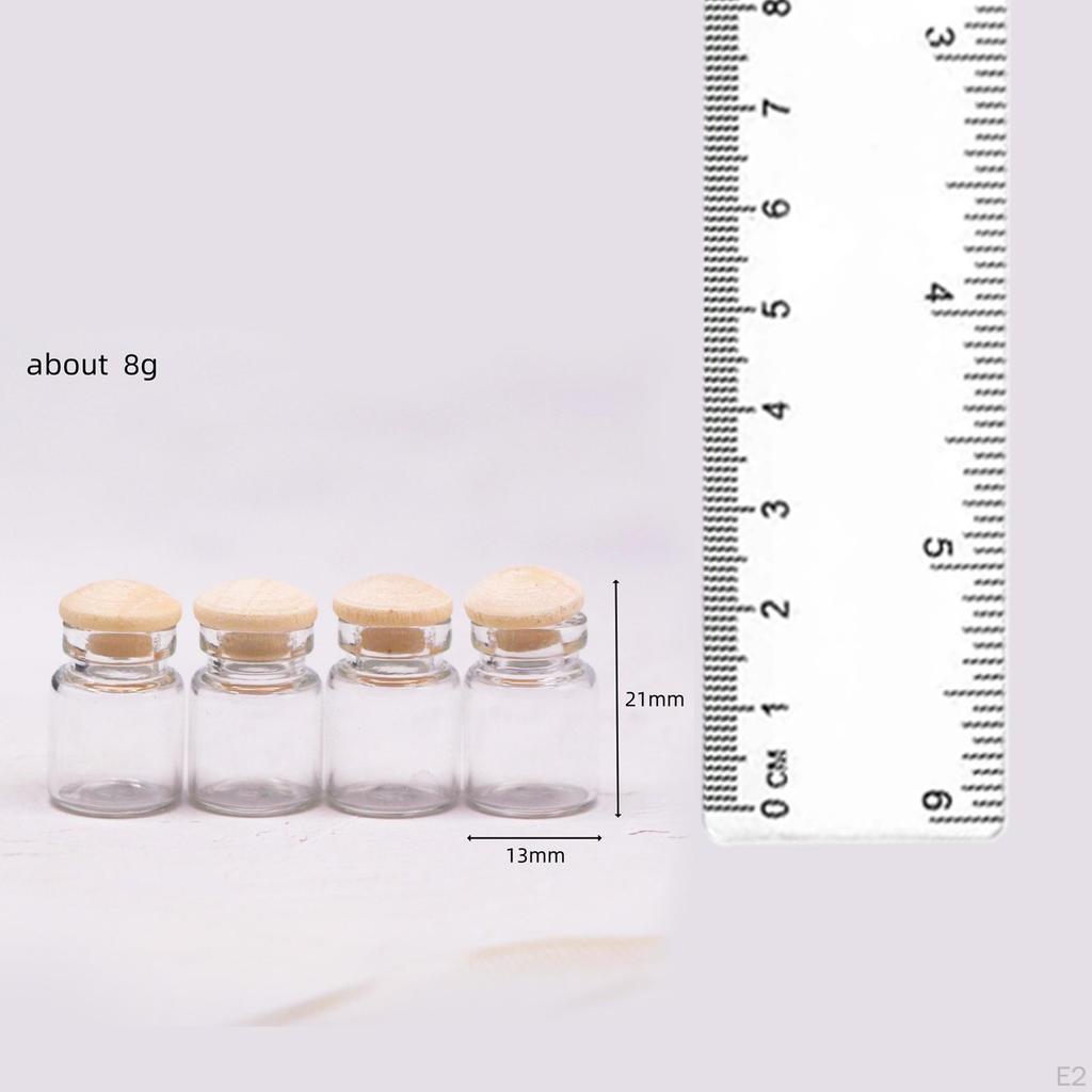 1:12 Scale Dollhouse Mini Glass Jars Candy Pretend Play Openable Model Small Seasoning