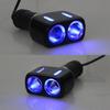 12V-24V Car Power Lighter Socket Charging Splitter Adapter with LED Light for Mobile Phones Driving Recorder