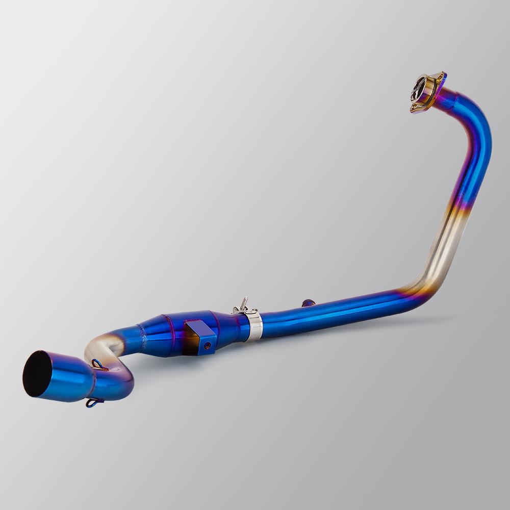 For Suzuki Gixxer gixxer150 gixxer155 sf150 sf155 Motorcycle Exhaust Modify Manifold Stainless 51mm Escape Blue Front Link Pipe