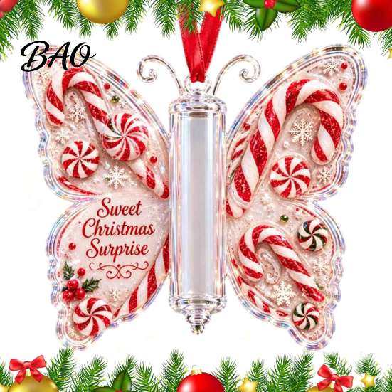 Festliche Partydekoration Weihnachten Bargeldgeschenk-Schmuckstück, Acryl-Schmetterling Geldhalter mit eingebautem?in Innen-Außen-Dekoration Klares Fach, Feiertag
