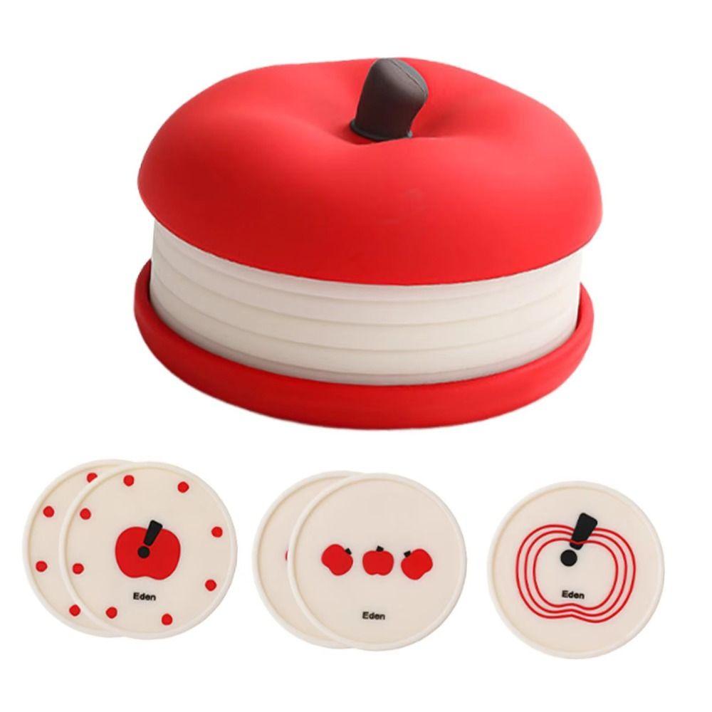 Stackable Fruit Shape Coasters Set Anti Scald Decorative Placemats  Kitchen Accessory