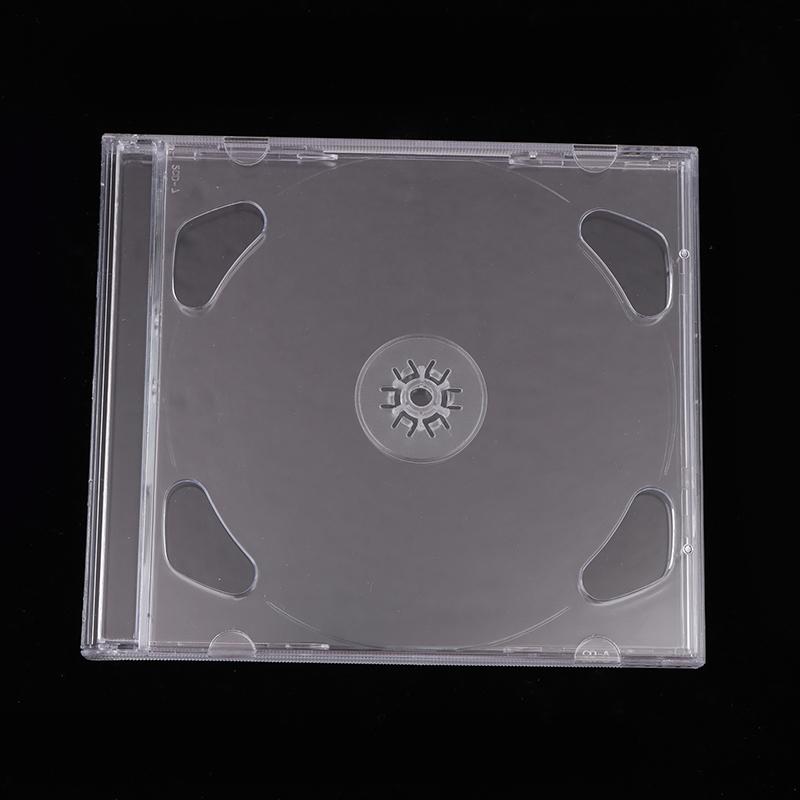Transparent Plastic Double Disc Dvd Case Portable Cd Storage Package Case Durable Dvd Box Thicken Cd Dvd Disc Box Storage Case