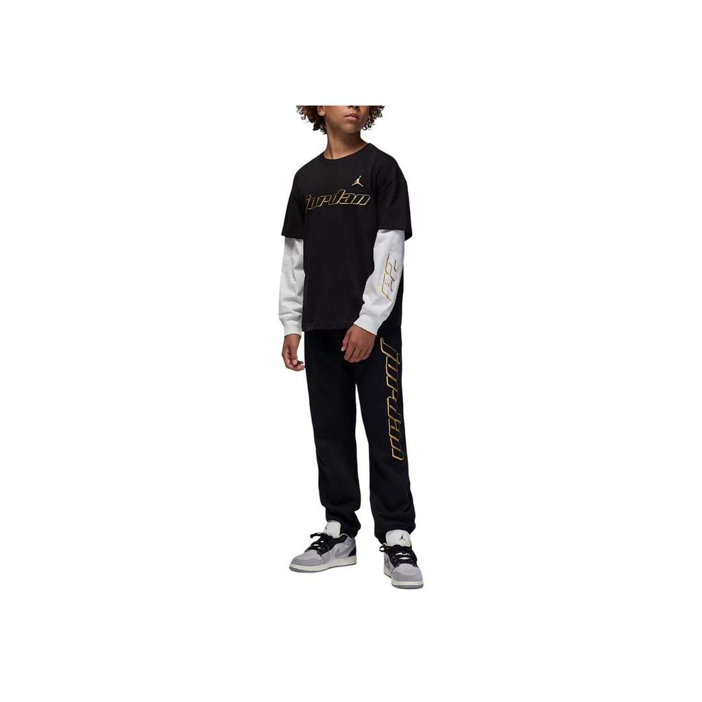 Jordan Mountainside Color Block Long Sleeve Layered Look T-Shirt Kids Tops IO6177-010