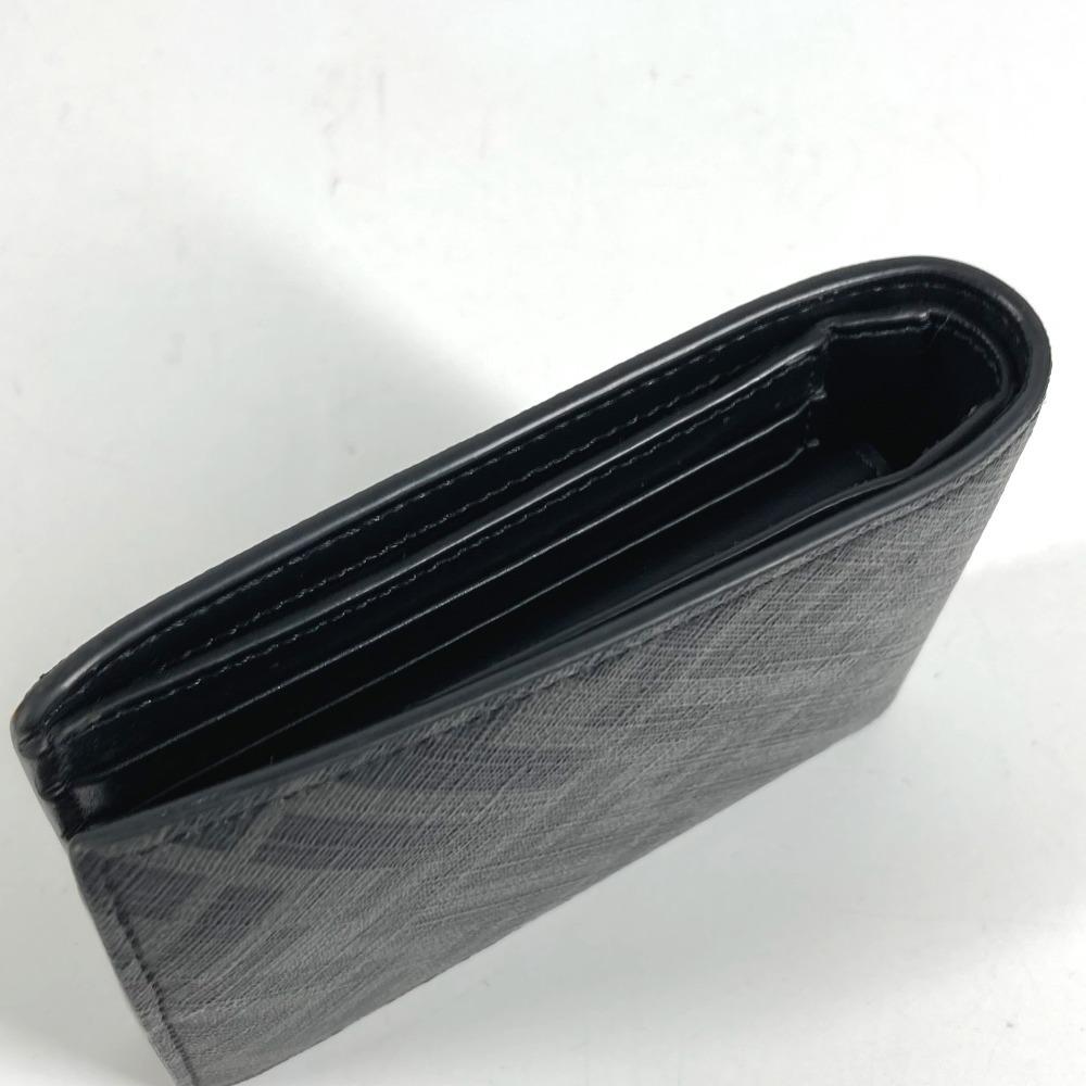 Fendi ZM0001 Zucca Logo Compact Wallet Folded Wallet PVC/Leather Black/yellow