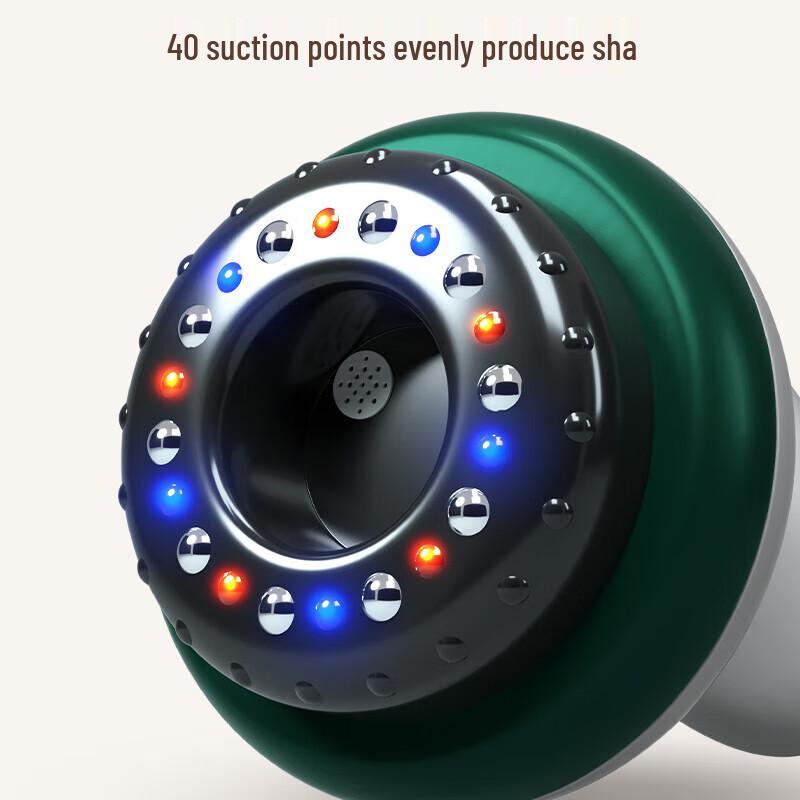 Aux Wireless Electric Back Massager with Gua Sha, Cupping, and Heat CN Plug (adapter Included)