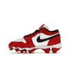 Scarpe da ginnastica Air Jordan 1 Low Cleat GS Chicago per bambini Bianco Rosso Palestra Nero HF6885-106
