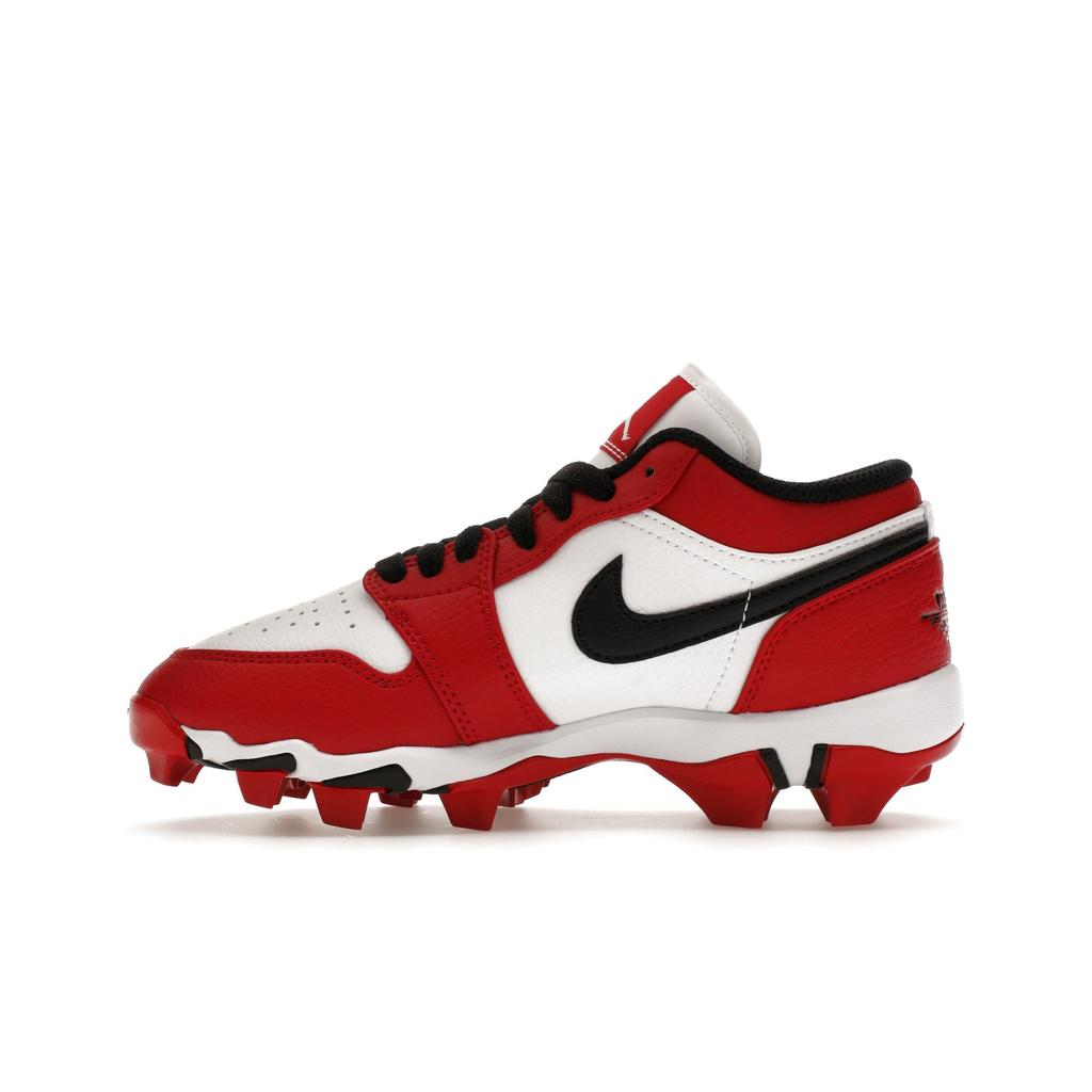 Scarpe da ginnastica Air Jordan 1 Low Cleat GS Chicago per bambini Bianco Rosso Palestra Nero HF6885-106