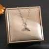 Women's Silver Titanium Steel Necklace with Micro-Inlaid Zircon - Elegant, Durable Clavicle Chain Jewelry