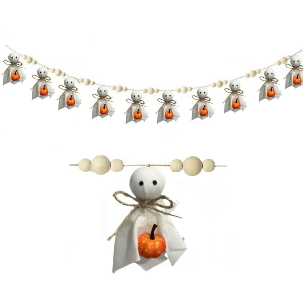 84 inch Hanging Ghost String Reusable Hallowee Hanging Decoration Halloween Spooky Pentant  Outdoor