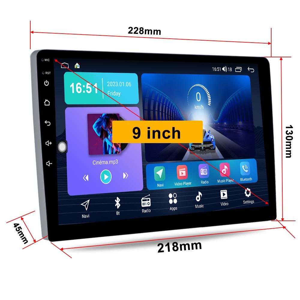 9inch 10inch Car Radio Android Auto Carplay Car Stereo Multimedia Player Universal WIFI GPS Autoradio Car Intelligent Systems