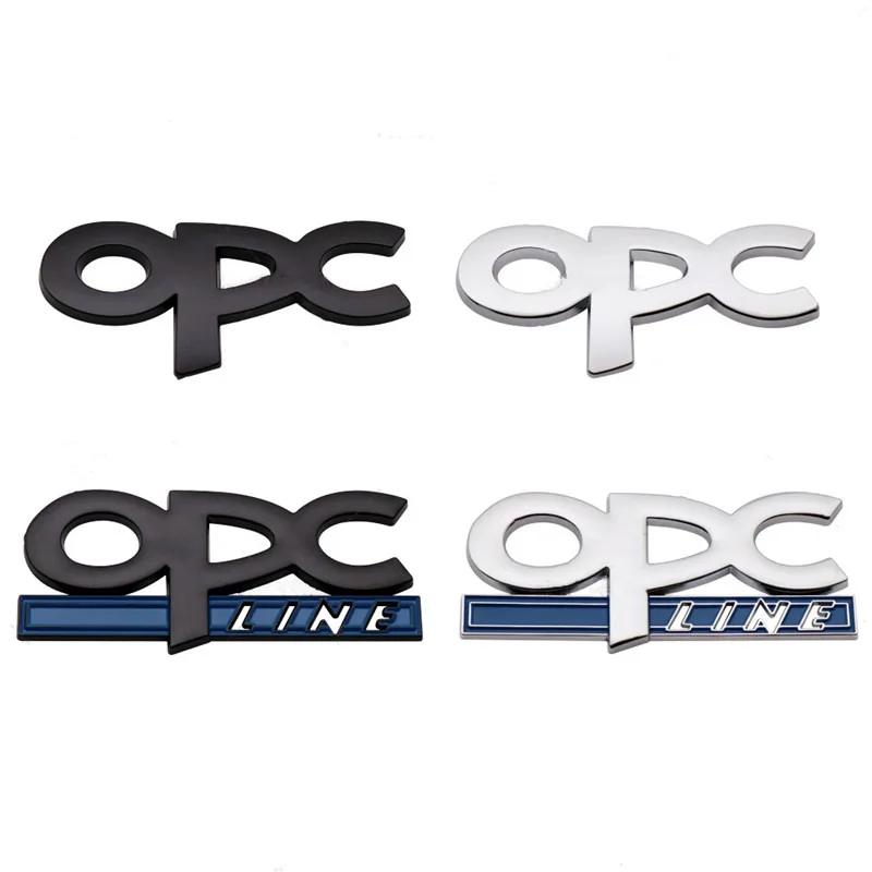 3D Metal OPC Line Car Rear Boot Trunk Emblem Badge Sticker Decal Accessories For Insignia Corsa E Astra H J D Zafira Vectra