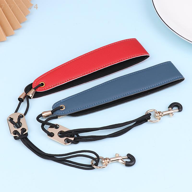 Adjustable Leather Saxophone Strap Neck Lanyard for Soprano Tenor Alto Baritone Musical Instrument Accessory for Adults And Chil