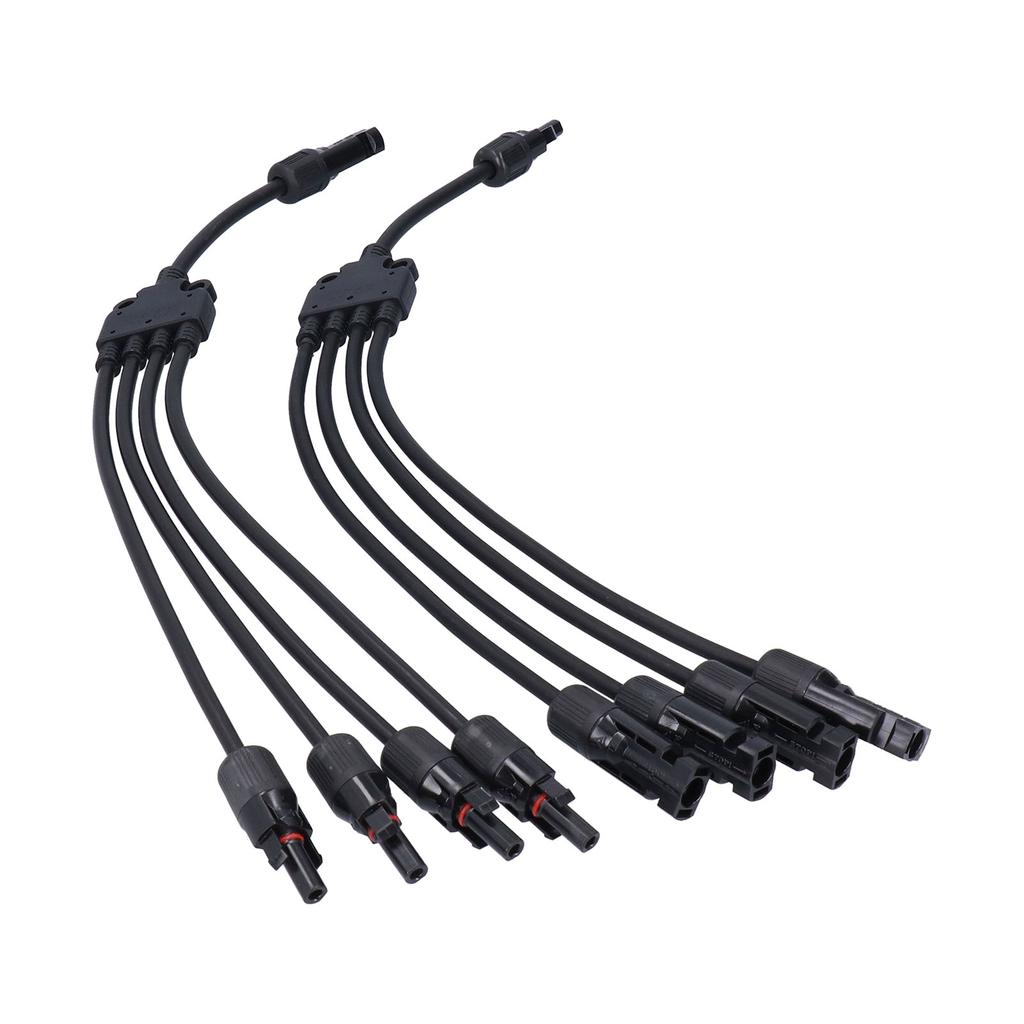 Solar Panel Connector 4 Branch Y Type Parallel Connector Solar Panel Extension Cable PV Wire Adapter