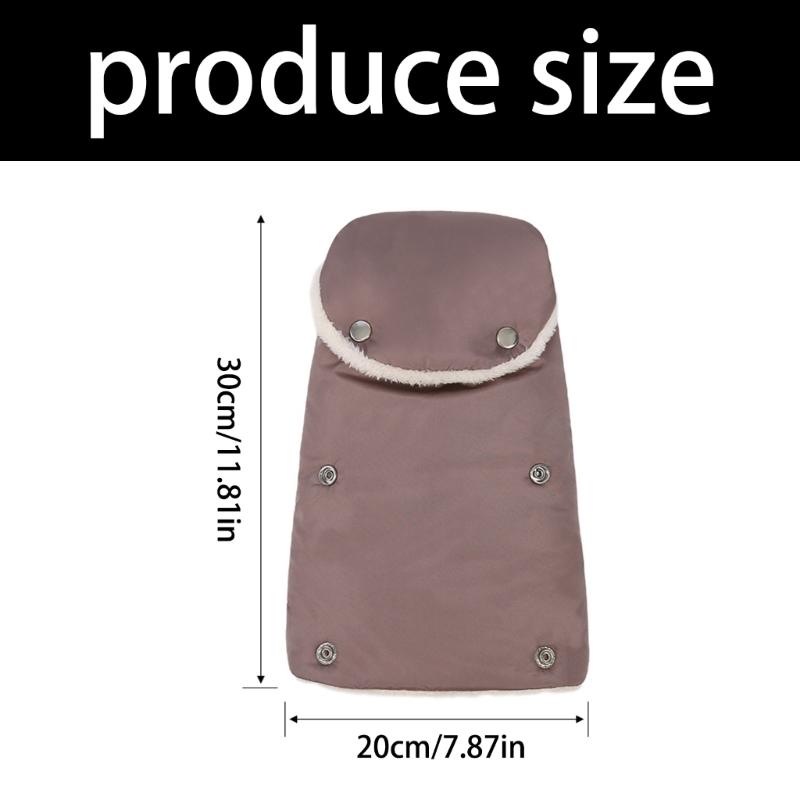 Waterproof Windproof Push Chair Gloves Strollers Hand Muff With Soft Fleece Lining For Pram
