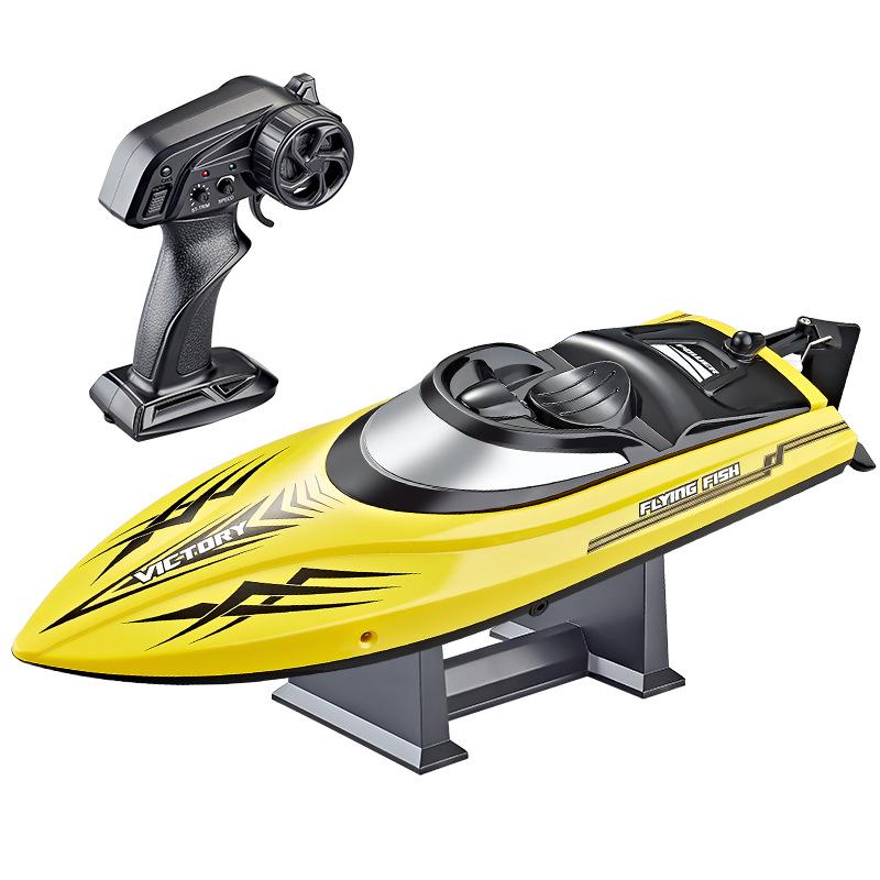 HJ811 RC Boat 2.4G 4CH 180 Flip Waterproof 20Km/h Remote Control Boat Lakes Pool Racing High SpeedBoat Toy Gift for Kids
