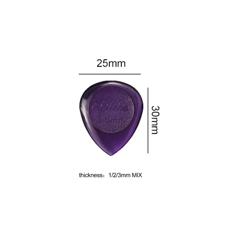 5/10/20pcs Guitar Paddles with Water Droplet Shape ABS Plectrums 1/2/3mm Electric Guitar Bass Pick Guitar Accessories TMZ