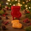 Plastic Dough Press Christmas Hand Pie Mold, Pastry Baking Gifts for Enthusiasts Neatly Cut Cookie Cutters DIY Holiday Treats Stamps