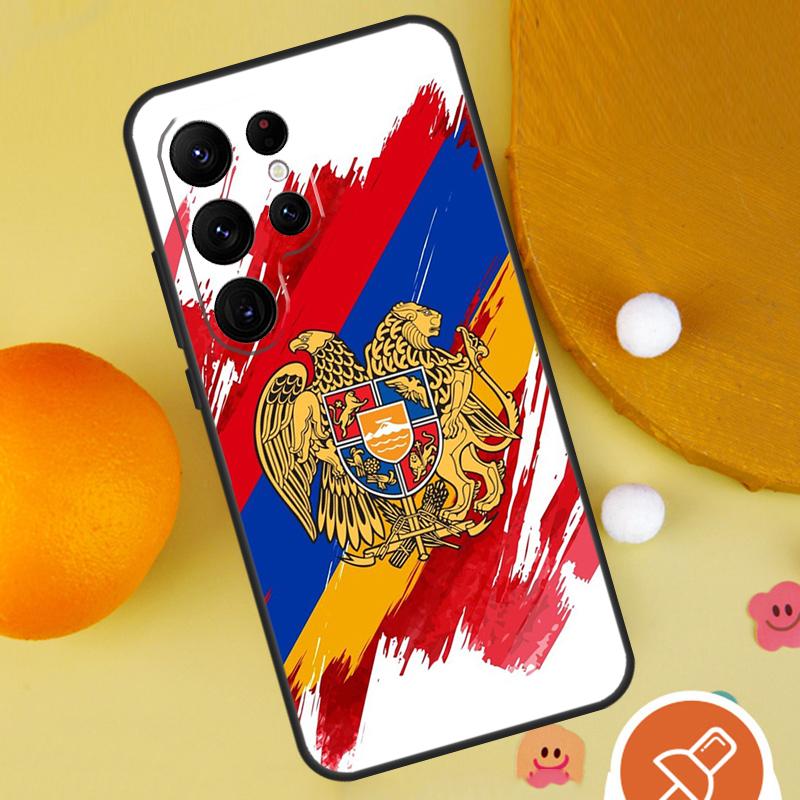 Armenia Armenian Flag Phone Case For Samsung Galaxy S25 Ultra S24 S23 S22 S21 Ultra S9 S10 Plus S20 FE Funda Cover