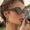 New Fashion Vintage Cat Eye Sunglasses Women Luxury Brand Designer For Female Punk Sun Glasses Trending Sexy Ladies Shades UV400