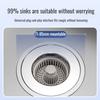 Kitchen Sink Strainer Pop-Up Leak Plug Push Down Wash Basin Sink Drainer Bug and Odor Resistant Universal Fittings