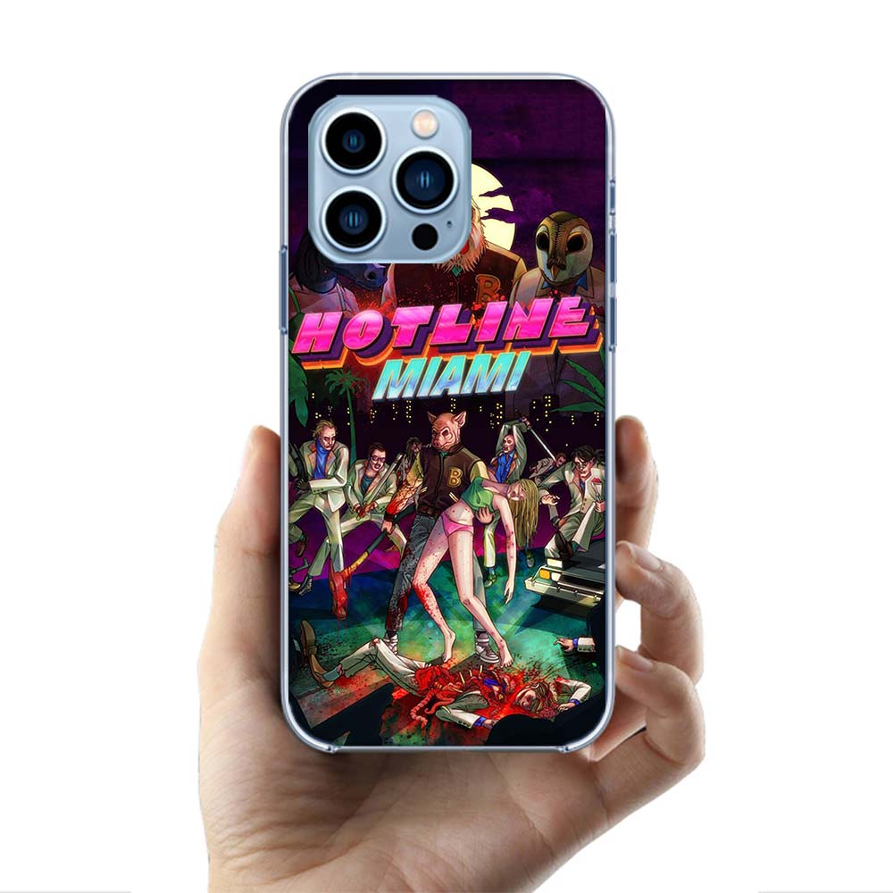 Game Hotline Miami Cases Phone Case For Iphone 17E 16E 17 Air 16 Pro Max 15 Pro 14 Plus 11 13 12 Mini Cover Cases Compatible wit