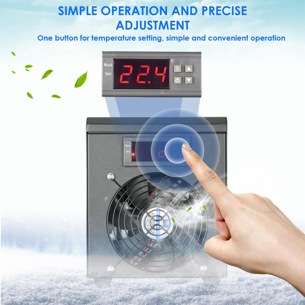 240*160*170mm 180W 60L 10-40℃ Constant Temperature Device Fish Tank Cooler Sustainable Refrigeration Aquarium Water Chiller Heater System