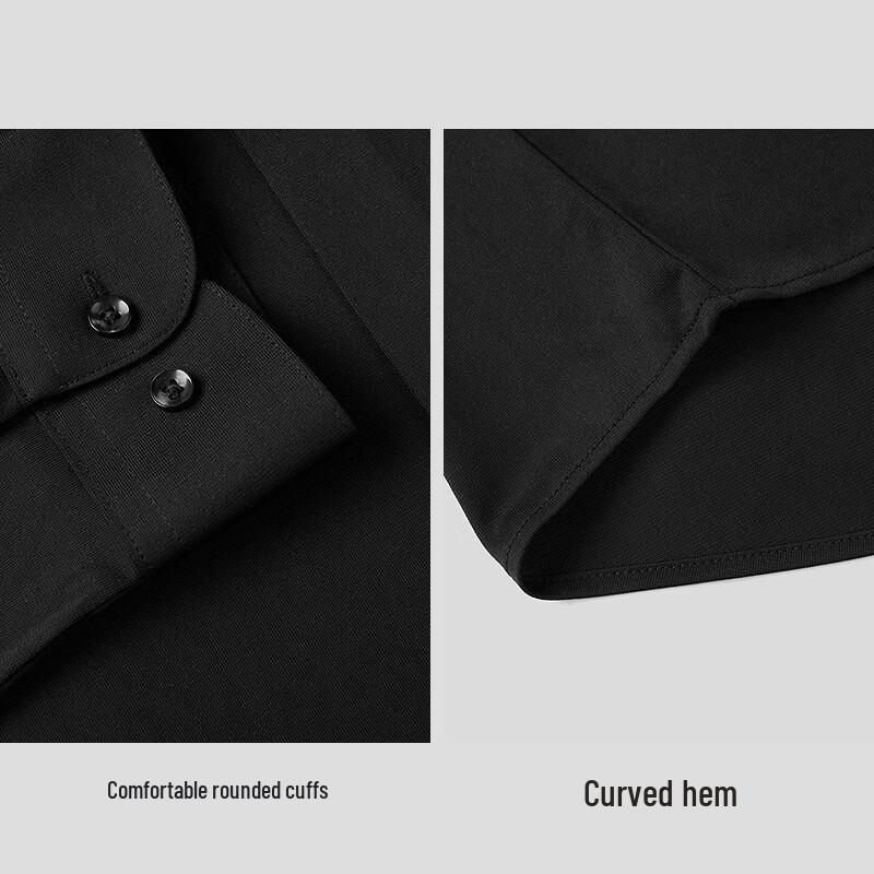 HLA Men's Long Sleeve Business Casual Shirt