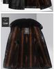 Woodpecker Men's Warm Leather Jacket for Dad and Grandpa - Plus Velvet Winter Coat