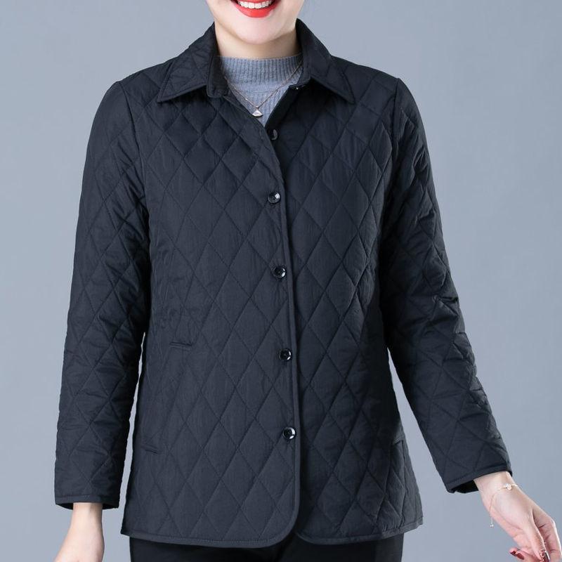 

Весеннее пальто для мамы, легкая хлопковая куртка в осенне-зимнем стиле XXXXXL чёрный