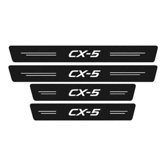 For Mazda CX-5 Car Door Plate Sill Scuff Cover Anti Scratch Protector Stickers