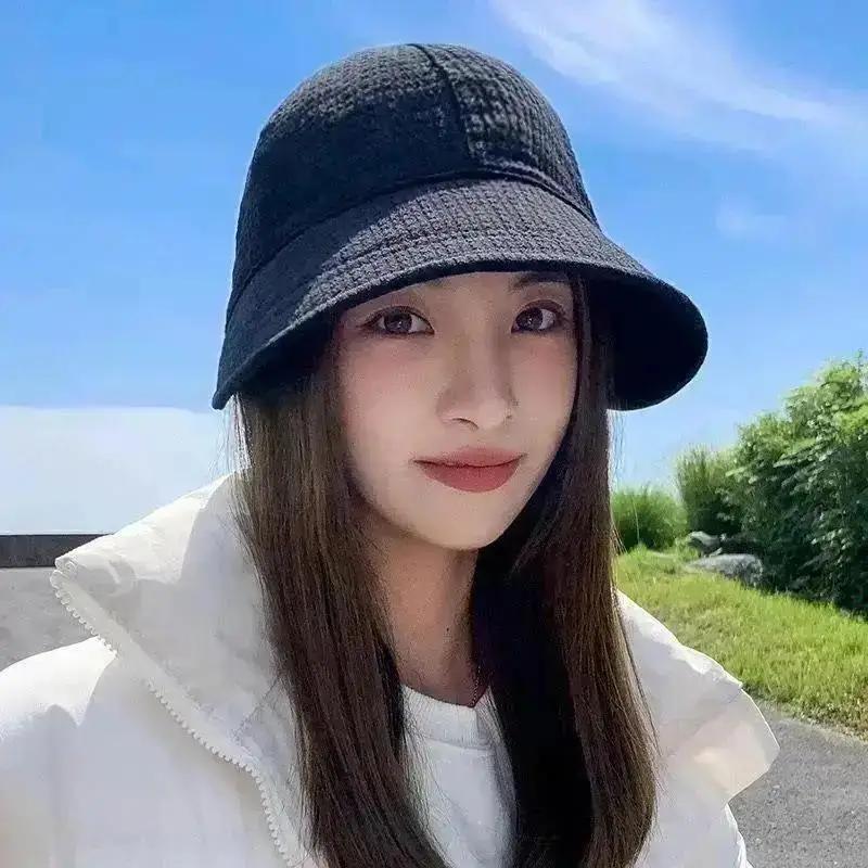 New Baseball Cap Enlarged Sun Hat Korean Style Summer Sun Protection Hat Small Wide Brimmed Duckbill Hat Highlights The Face