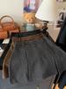Spicy Girl High Waist Woolen A-line Skirt - Autumn 2024