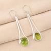 Solid 925 Sterling Silver Peridot Earring, Handmade Dangler Earring, Statement Jewelry, Gift For Her, Boho Earring, Trendy Jewelry