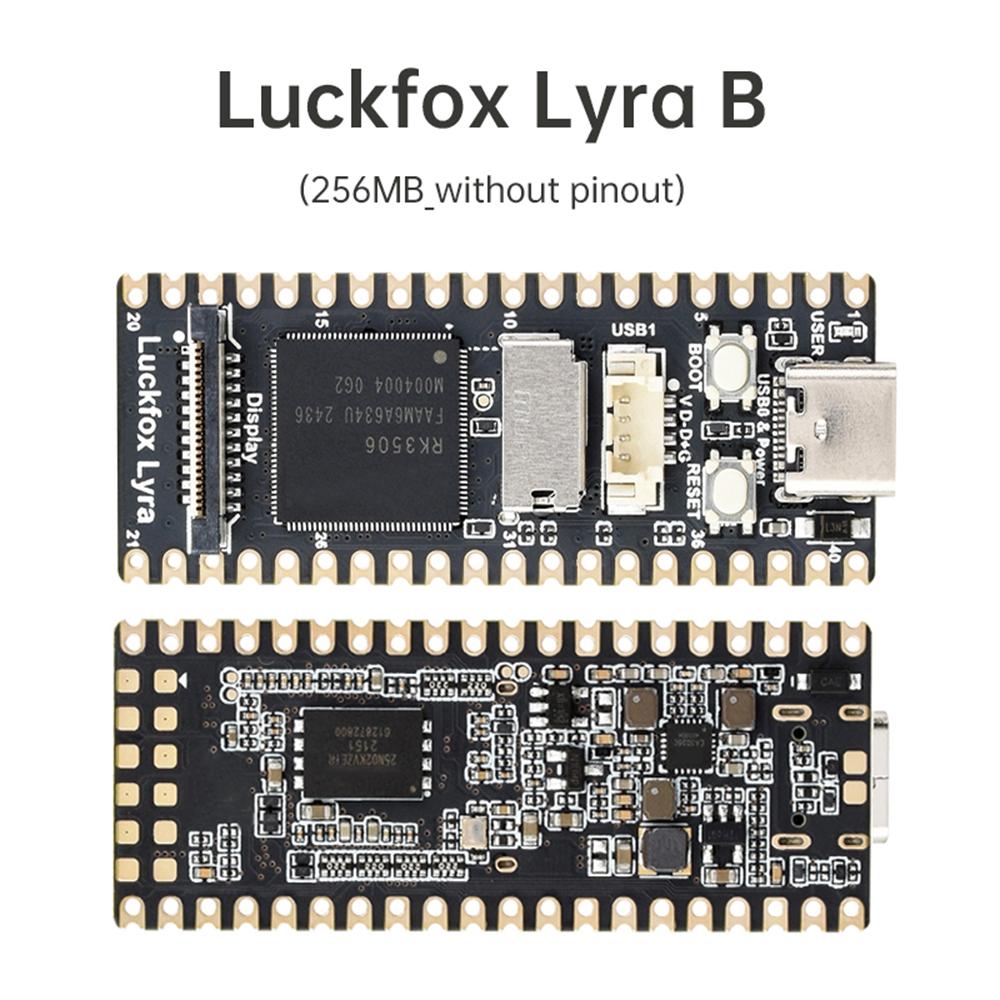 Luckfox Lyra/Luckfox Lyra B Luckfox RK3506G2 Three core Processor Arm Cortex-A7 Module Mini Linux Intelligent Development Board