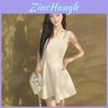 Womens Short A Line Dress With Cotton Polyester Blend For Casual Summer Wear