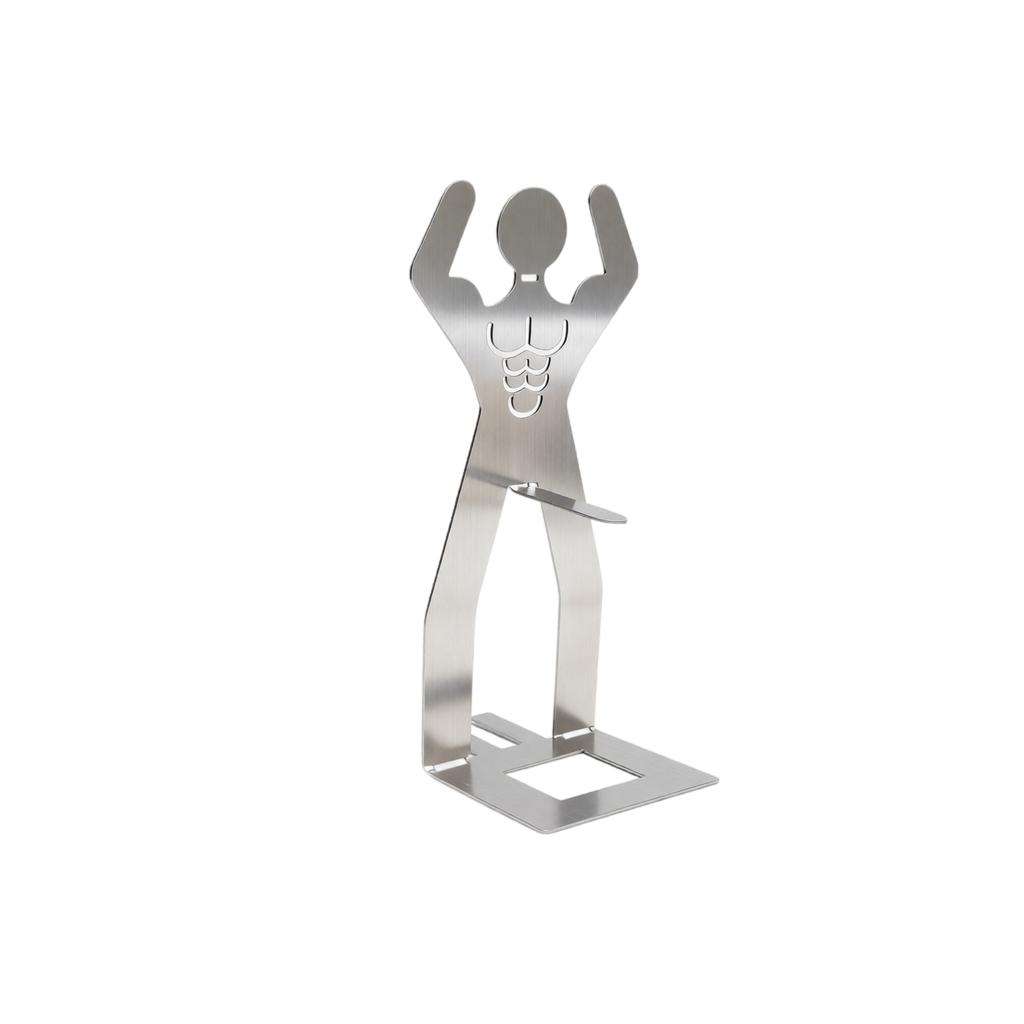 Stainless Human Shape Sausage Holder for BBQ Grill, Hot Dog Roasting Rack for Outdoor Cooking