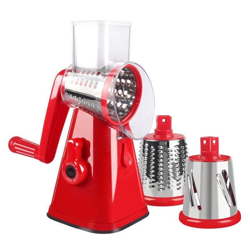 Geedel Rotary Cheese Grater, Dishwasher Safe Vegetable Cheese Slicer with Strong Sunction Base, Kitchen Gratrer Vegetable Slicer BPA Free,