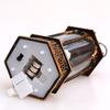 Wind Lantern Six Corners Beautiful Lighting Vintage Christmas LED Candle Lantern Courtyard Decoration