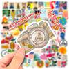 100 Small Size Mix And Match Cartoon Graffiti Stickers Suitcase Guitar Decorative Stickers