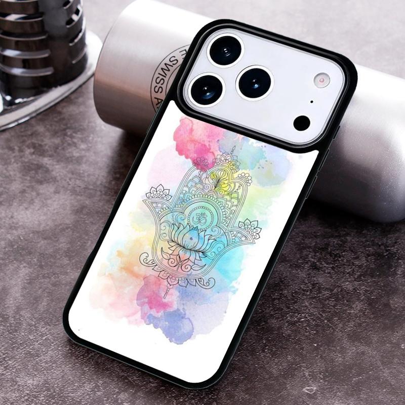Hamsa Hand of Fatima Phone Case for iPhone 17 16 15 Pro Max Air 14 13 12 11 Plus Shockproof Cover