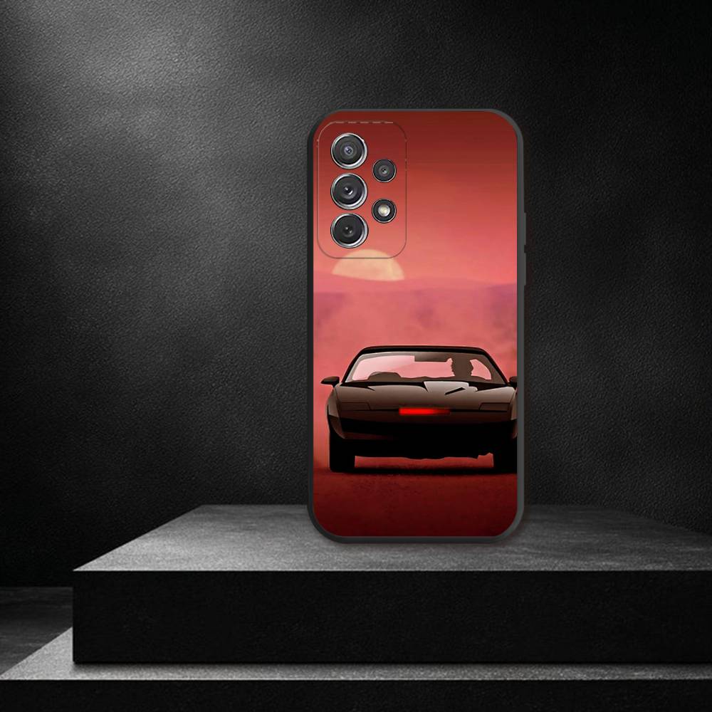 K-Knight Rider K-KITT Car For Samsung S 26,25,24,23,22,30,21,10,9,Ultra,Plus,Lite,FE,4,5G Black Soft Case Phone Case