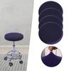 2Pcs Barstool Covers Round Washable Durable Soft Elastic Polyester Stool Slipcover Seat Covers for 12 Bar